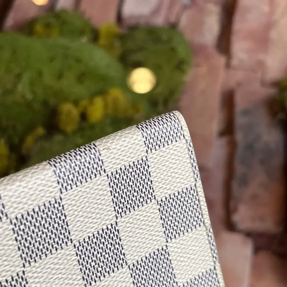 LOUIS VUITTON Damier Azur Canvas Card Holder Wallet DIA304 - Picture 7 of 9